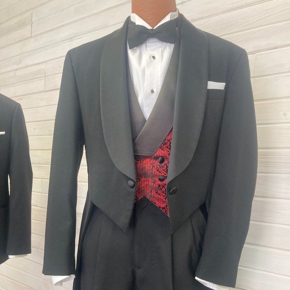 Men's Black Shawl Tail Coat - Picture 1 of 4